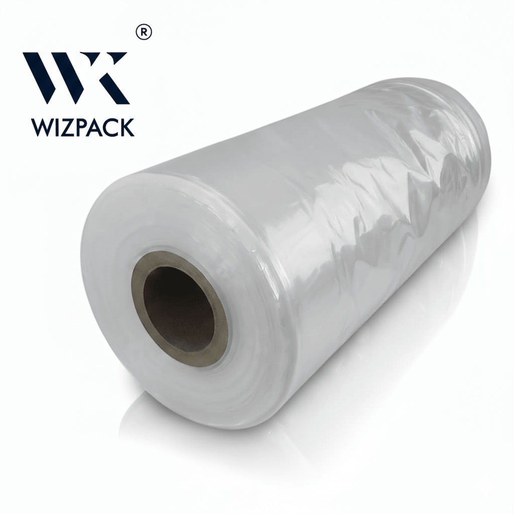 24" LDPE Transparent Plastic Tubing Roll – 200 GSM, 30 kg Roll for Laundry Garment Packing - Laundry packaging