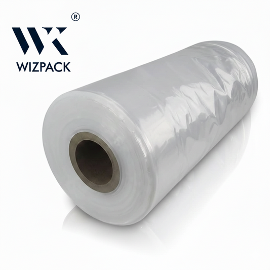 24" LDPE Transparent Plastic Tubing Roll – 200 GSM, 30 kg Roll for Laundry Garment Packing