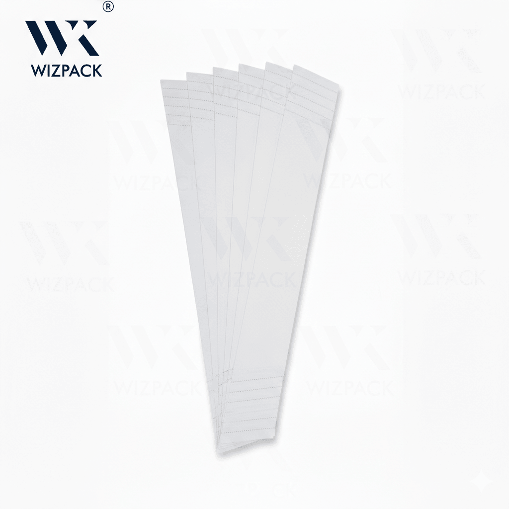 Adjustable Paper Collar Patti with Tear - Off Perforations – One Size Fits All - Laundry packaging