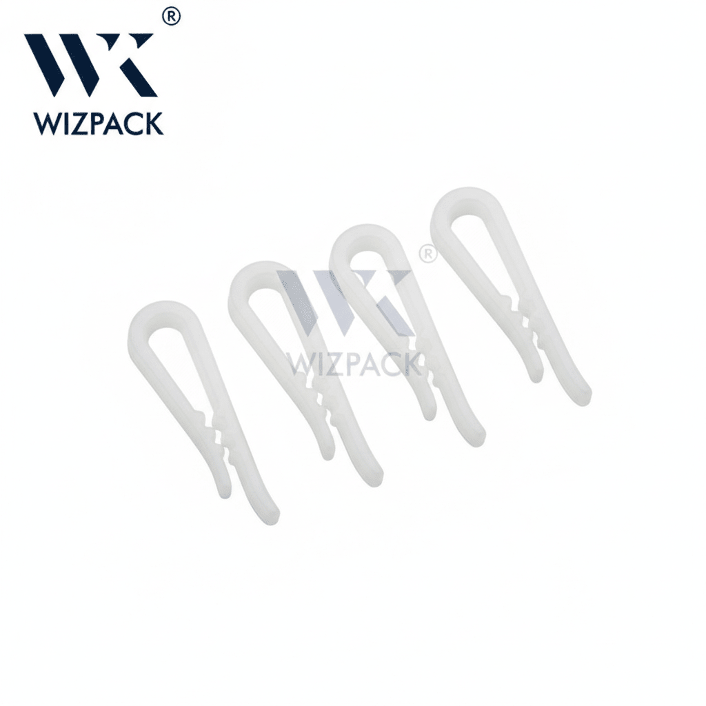Milky White Alligator Grip Plastic Clip – Professional Non - Slip Garment Folding Solution | Pack of 250 pieces - Laundry packaging