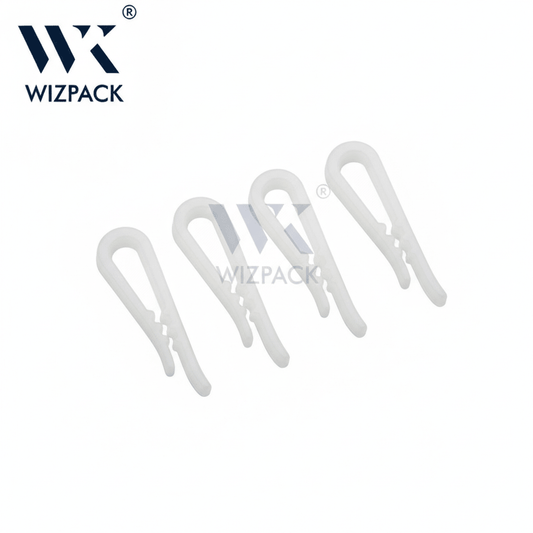Milky White Alligator Grip Plastic Clip – Professional Non - Slip Garment Folding Solution | Pack of 250 pieces - Laundry packaging