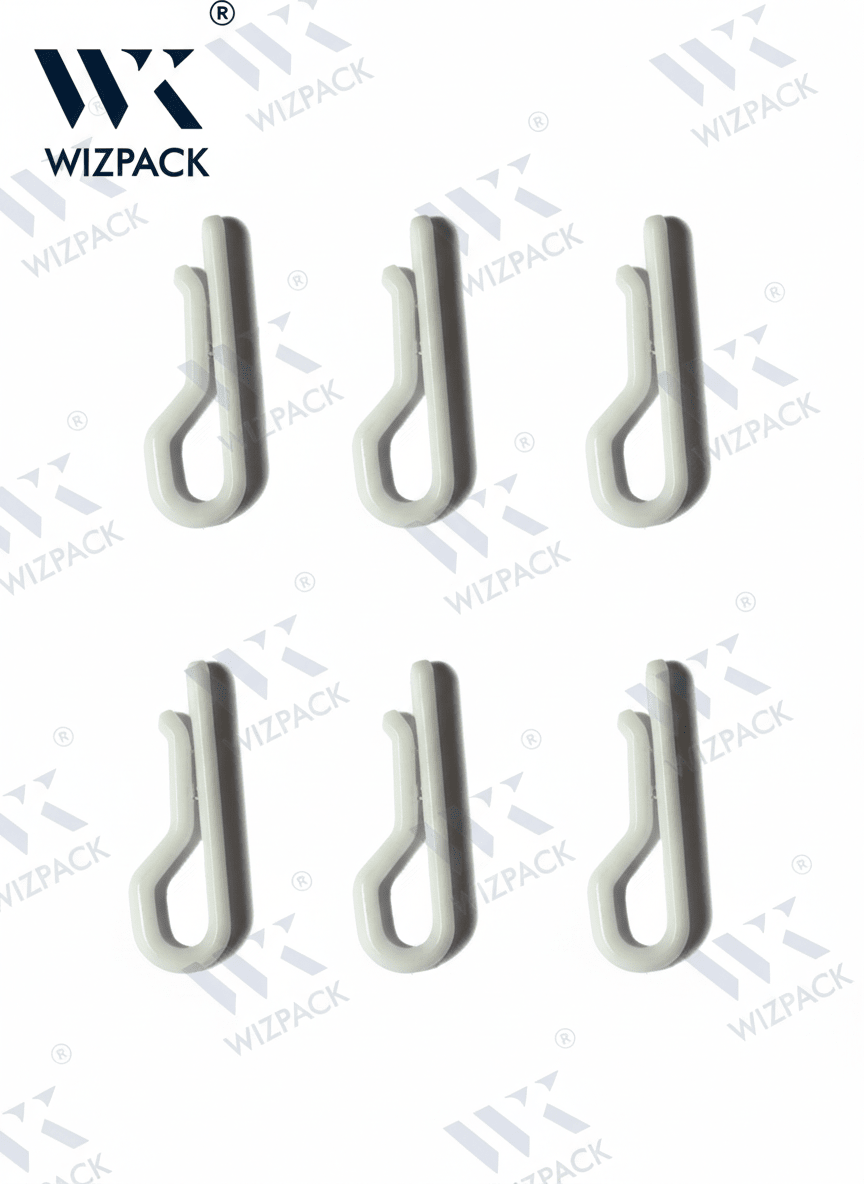 Milky white Alligator untoothed Plastic Clip – Professional Non - Slip Garment Folding Solution | Pack of 300 pieces - Laundry packaging