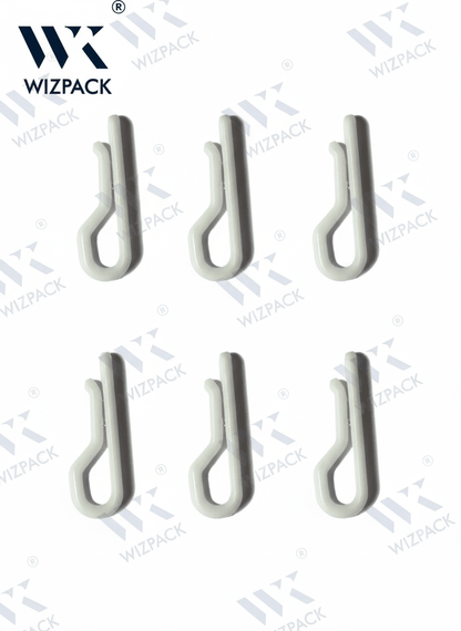 Milky white Alligator untoothed Plastic Clip – Professional Non - Slip Garment Folding Solution | Pack of 300 pieces - Laundry packaging