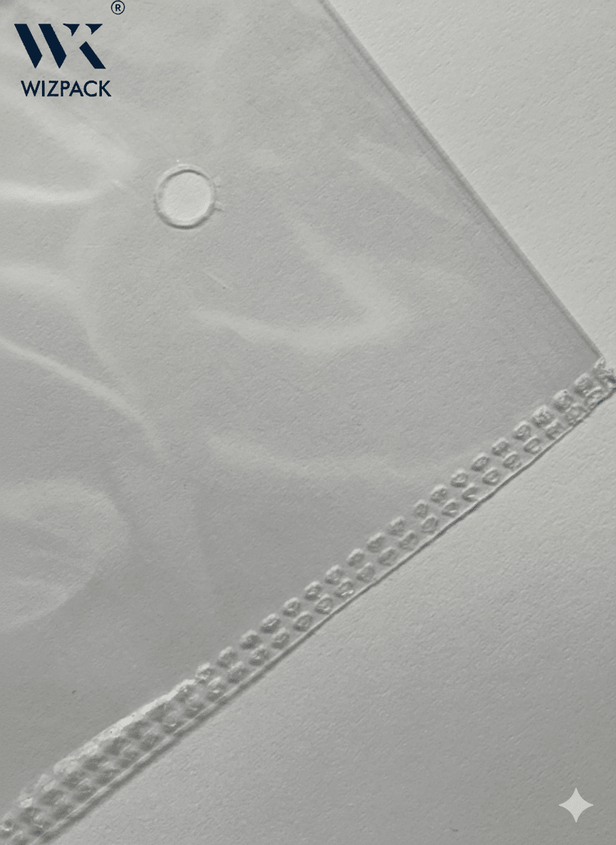 Polythelene Clear Bags | BOPP thick 50 microns quality with double sealing | Pack of 500 pieces - Laundry packaging
