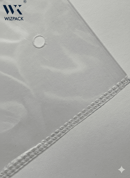 Polythelene Clear Bags | BOPP thick 50 microns quality with double sealing | Pack of 500 pieces - Laundry packaging
