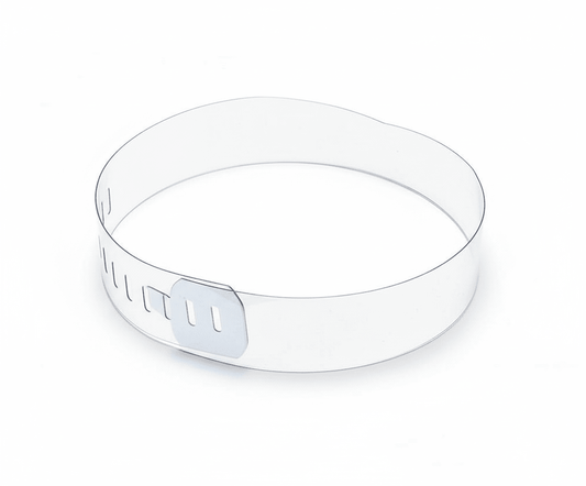 Transparent PVC Plastic Collar Patti – 3.5cm x 50cm Professional Collar Support | Pack of 500 pieces - Laundry packaging