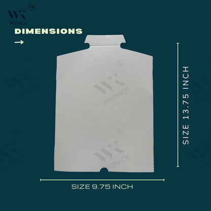 Wizpack Premium Shirt Packing Boards 9.75" × 13.75" – 450 GSM Cardboard Inserts for Professional Garment Protection - Laundry packaging
